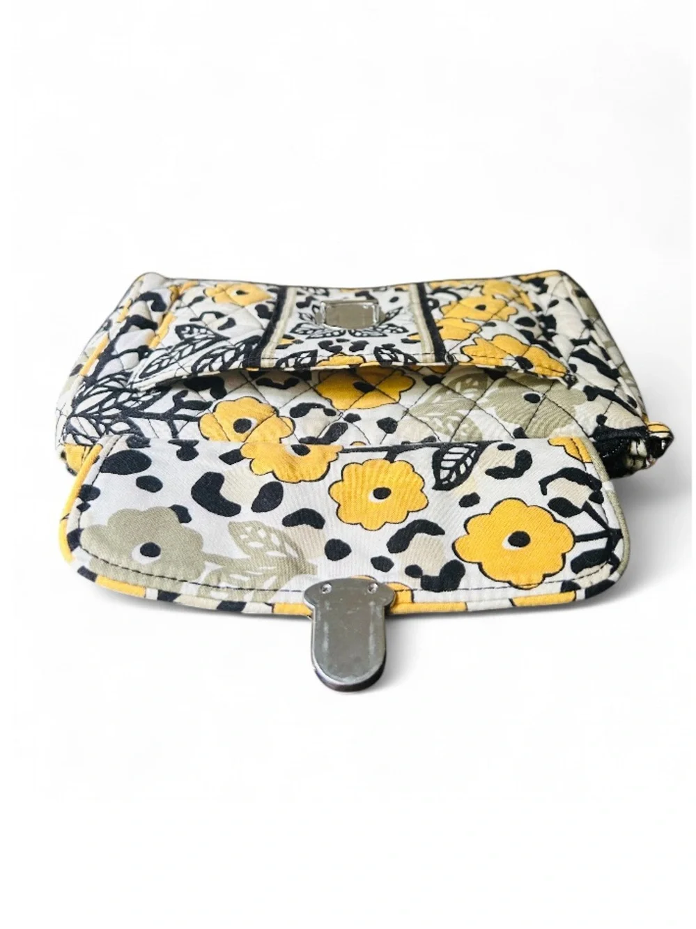 🐆 Vera Bradley Floral Leopard Quilted Wristlet Wallet Retired EUC - Picture 9 of 16